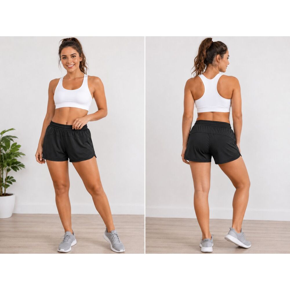 Augusta Sportswear Black Athletic Shorts Women's Medium Moisture Wicking